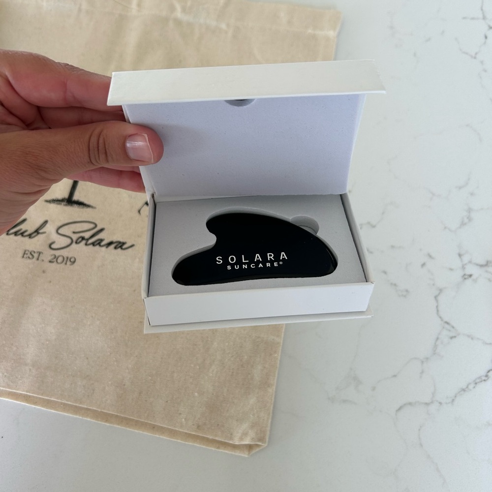Solara Suncare Black Gua Sha Tool
